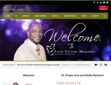Tablet Screenshot of faithvictoryministries.org